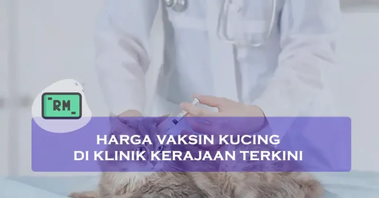 Harga Vaksin Kucing Di Klinik Kerajaan Terkini
