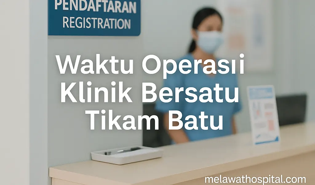 Waktu Operasi Klinik Bersatu Tikam Batu Terkini